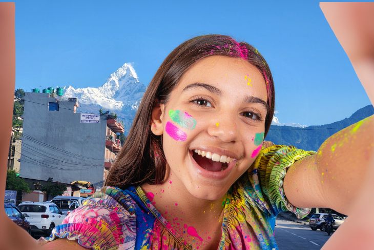 Nepal Trekking during Holi Festival
